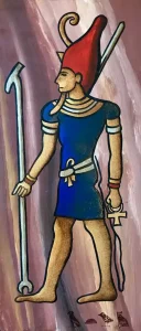 Atum, the Sun-god of Heliopolis, Egypt