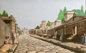 The Street of Tombs, Pompeii.