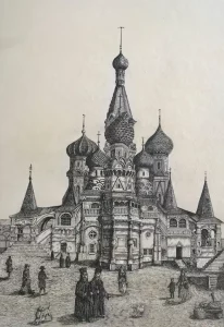 St Basil's Cathedral, Moscow, Russia.