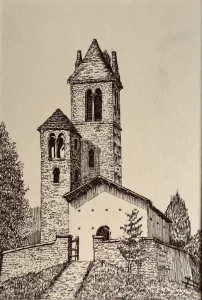 Old European church.