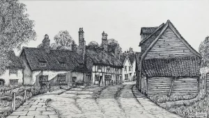 Village scene.
