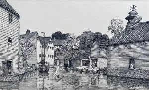 Riverside scene.