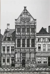 Maison du Sauman, Mechelen, Belgium.
