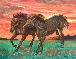 Horses.