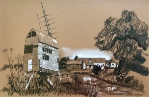 Derelict windmill.