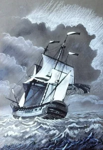Galleon at Sea