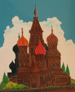 St Basil's Cathedral, Moscow, Russia.