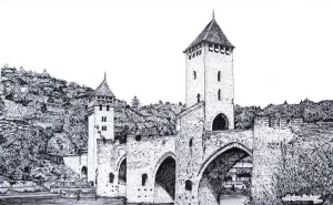 Valentre Bridge, Cahors, France