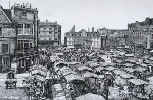 The Market Place, Norwich, Norfolk, 1895