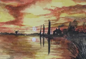 Norfolk Broads Sunset, Norfolk