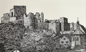 The Ruins of Rábí Castle, West Bohemia, Czech Republic