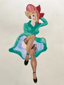 1950s style "pin-up girl"