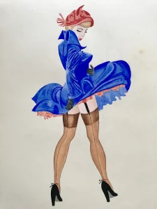 1950s style "pin-up girl"