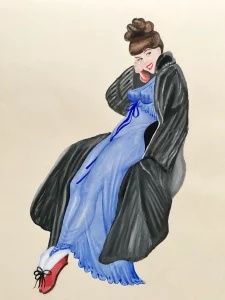 1950s style "pin-up girl"