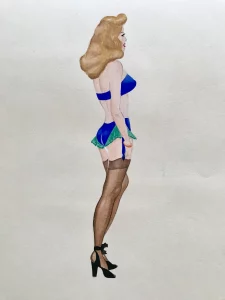 1950s style "pin-up girl"