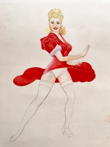 1950s style "pin-up girl"