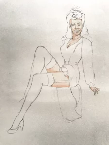 1950s style "pin-up girl"