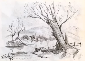 Riverside scene