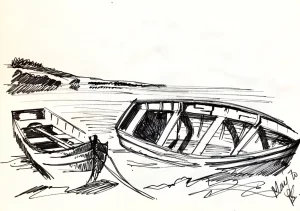 Boats on the shore