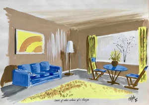 Colour scheme of a lounge