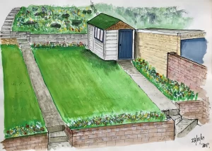Garden scene